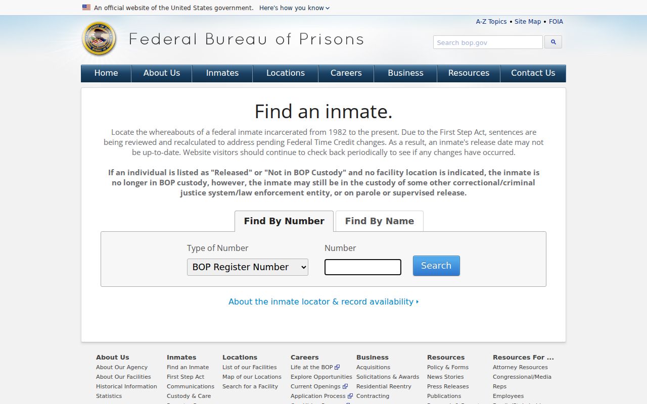 Charlton County criminal records federal inmate locator